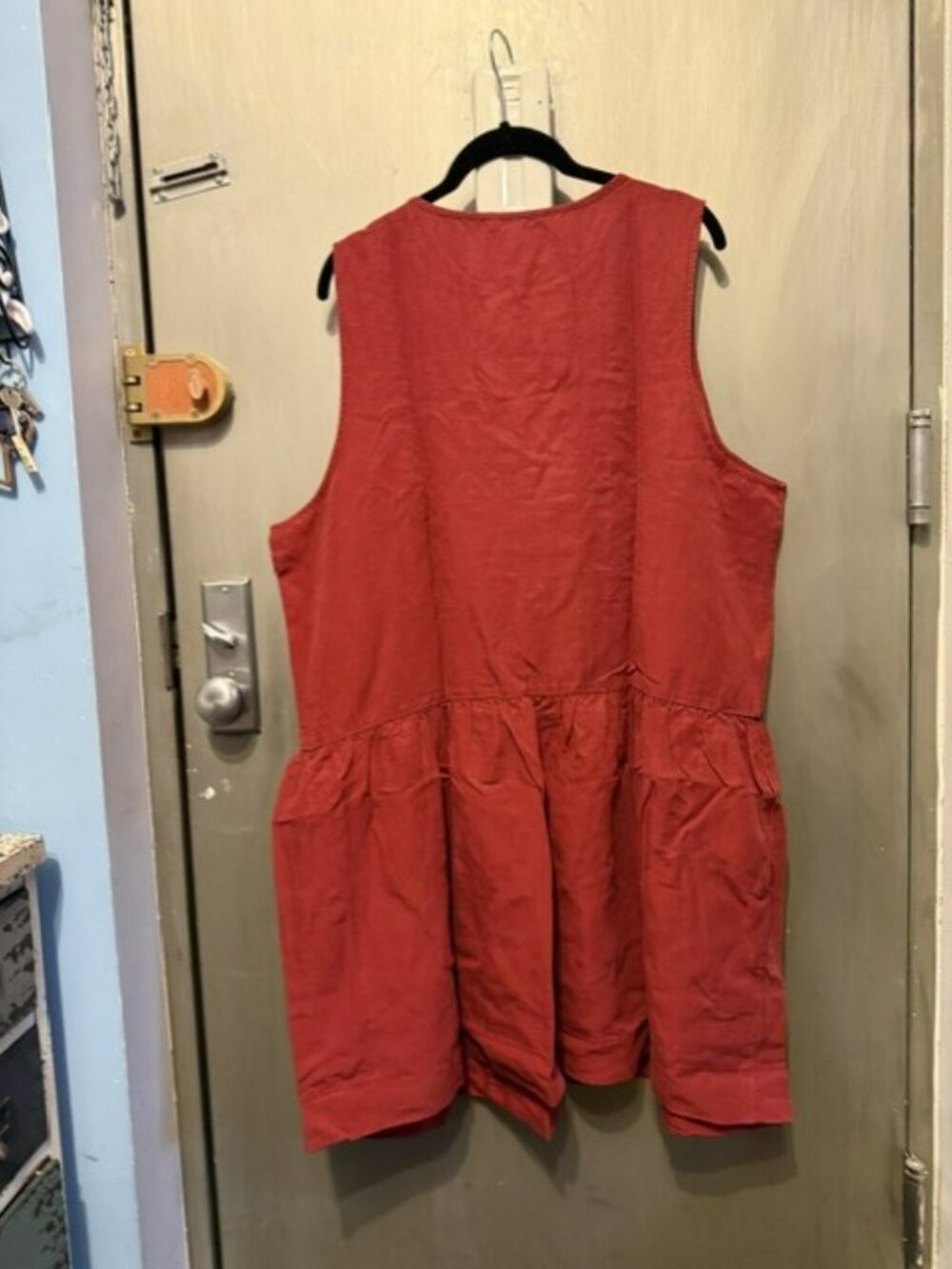 Retro Embroidered Tencel & Linen Mini Dress - Picture 14 of 16